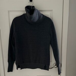 ALO Yoga Charcoal haze cowl neck  Sweater